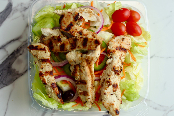 Crisp salads at Rizzo's in Wilmington MA